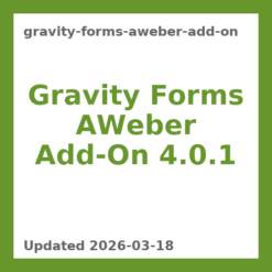 Gravity Forms AWeber Add-On 4.0.1