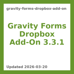 Gravity Forms Dropbox Add-On 3.3.1