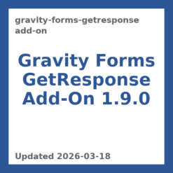 Gravity Forms GetResponse Add-On 1.9.0