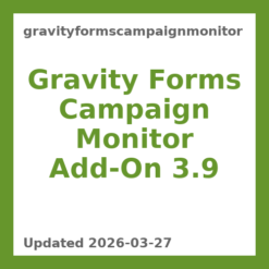 Gravity Forms Campaign Monitor Add-On 3.9