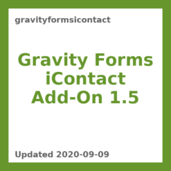 Gravity Forms iContact Add-On 1.5