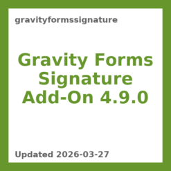 Gravity Forms Signature Add-On 4.9.0