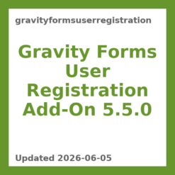 Gravity Forms User Registration Add-On 5.5.0
