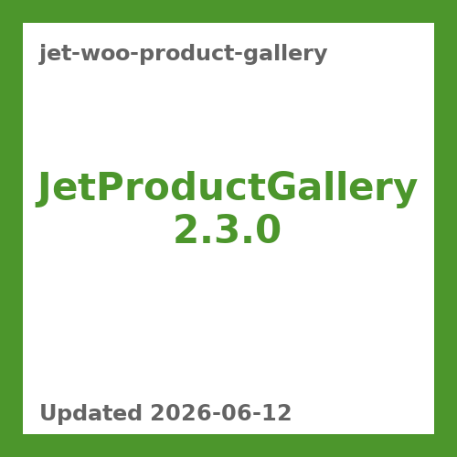 JetProductGallery 2.3.0