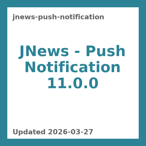 JNews - Push Notification 11.0.0