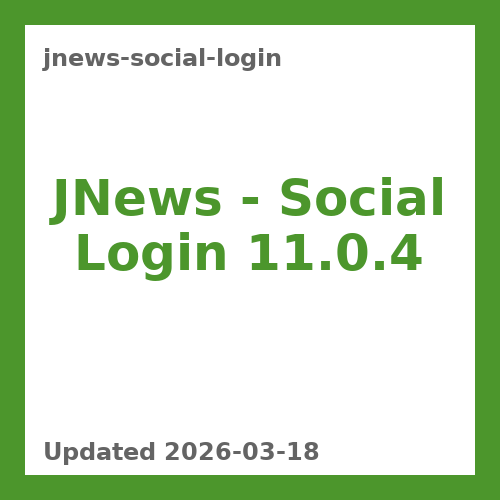 JNews – Social Login 11.0.4