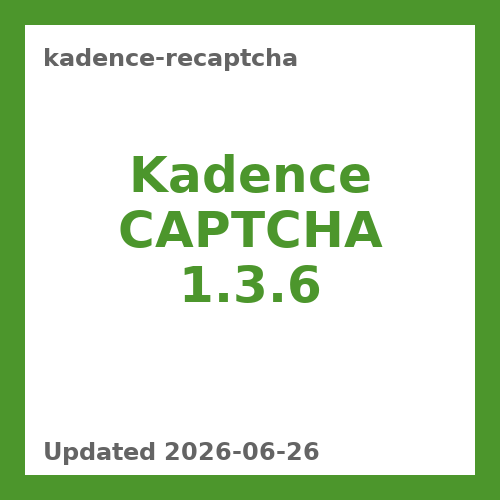 Kadence reCAPTCHA 1.3.6