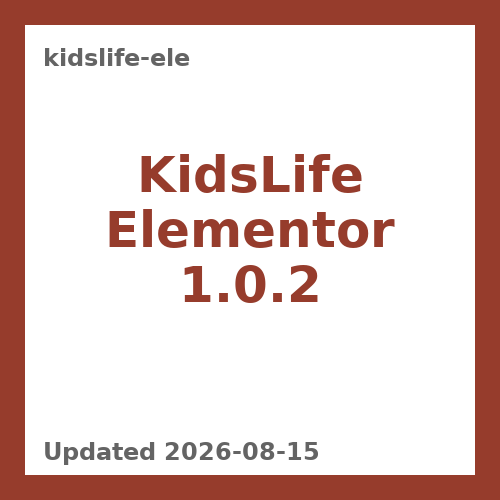 KidsLife Elementor 1.0.2