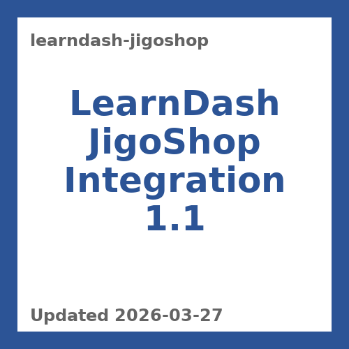 LearnDash JigoShop Integration 1.1