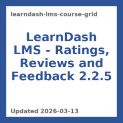 LearnDash LMS - Ratings, Reviews and Feedback 2.2.5