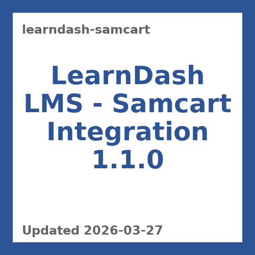 LearnDash LMS – Samcart Integration 1.1.0