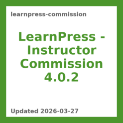 LearnPress – Instructor Commission 4.0.2