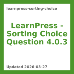 LearnPress - Sorting Choice Question 4.0.3
