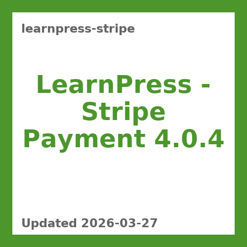 LearnPress – Stripe Payment 4.0.4