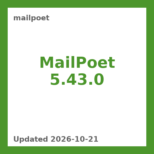 MailPoet 5.43.0