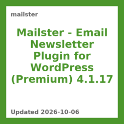 Mailster - Email Newsletter Plugin for WordPress 4.1.17
