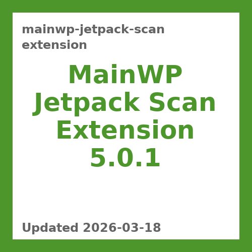 MainWP Jetpack Scan Extension 5.0.1