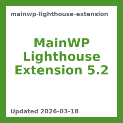 MainWP Lighthouse Extension 5.2