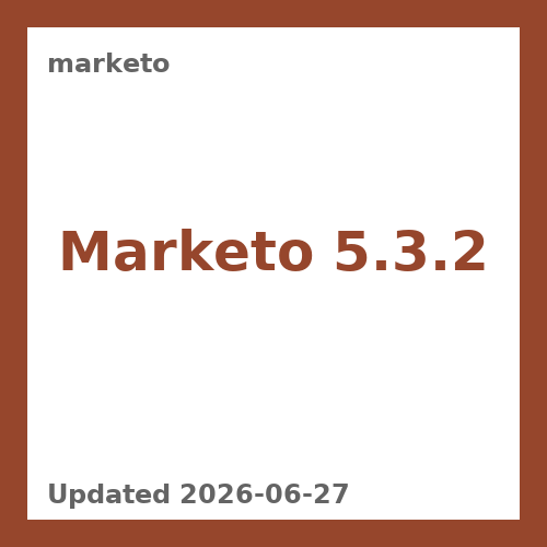 Marketo 5.3.2
