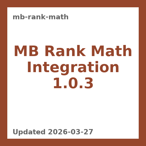 MB Rank Math Integration 1.0.3
