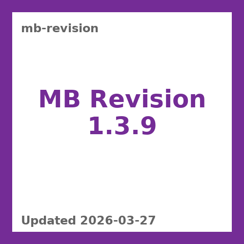 MB Revision 1.3.9
