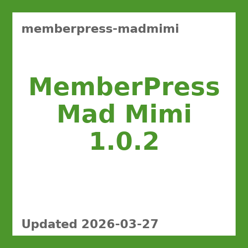 MemberPress Mad Mimi 1.0.2