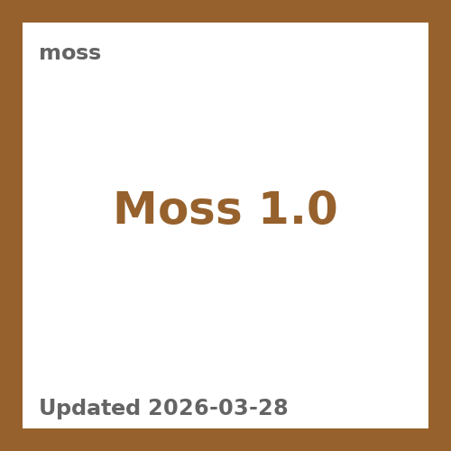 Moss 1.0