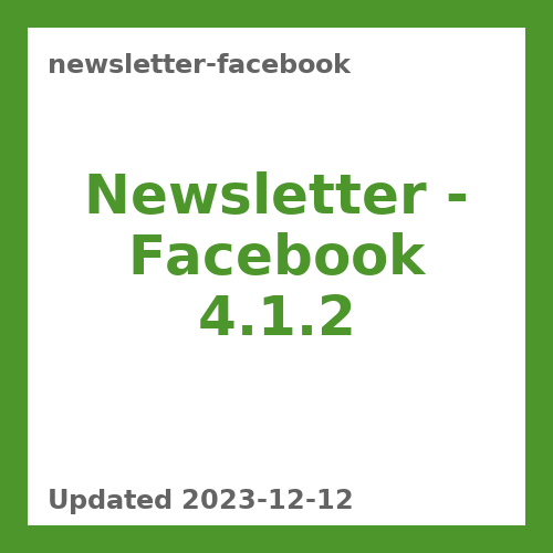 Newsletter – Facebook 4.1.2