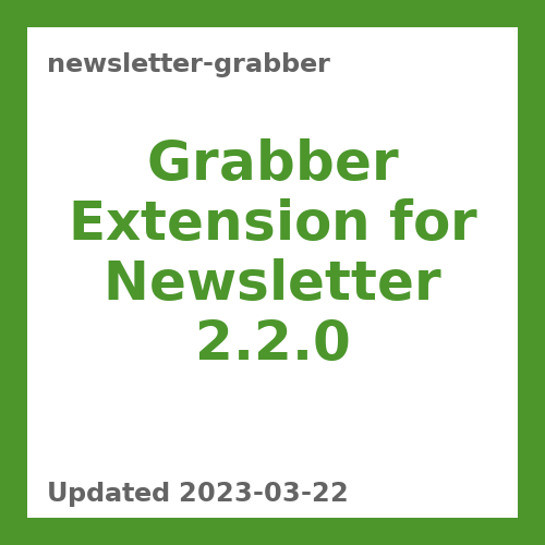 Grabber Extension for Newsletter 2.2.0