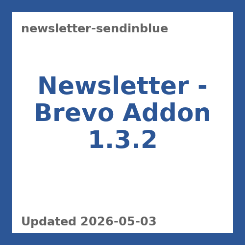 Newsletter - Brevo Addon 1.3.2