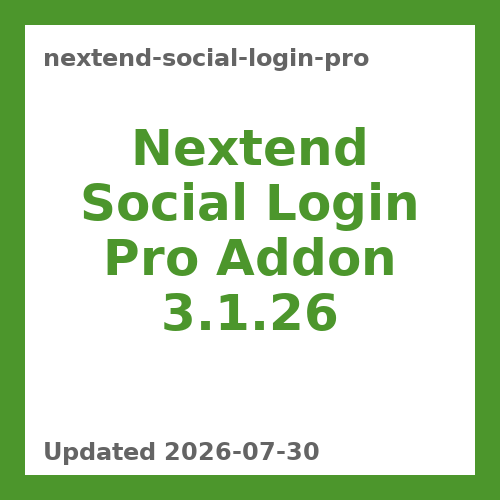 Nextend Social Login Pro Addon 3.1.26