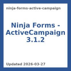 Ninja Forms – ActiveCampaign 3.1.2