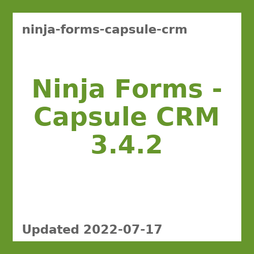 Ninja Forms – Capsule CRM 3.4.2