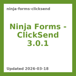 Ninja Forms – ClickSend 3.0.1
