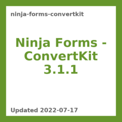Ninja Forms – ConvertKit 3.1.1