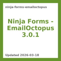 Ninja Forms – EmailOctopus 3.0.1