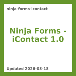 Ninja Forms – iContact 1.0