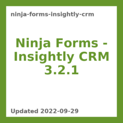 Ninja Forms – Insightly CRM 3.2.1