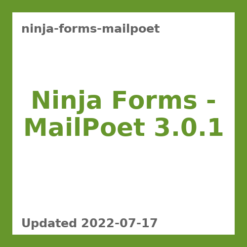 Ninja Forms – MailPoet 3.0.1