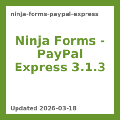 Ninja Forms – PayPal Express 3.1.3