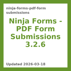 Ninja Forms – PDF Form Submissions 3.2.6