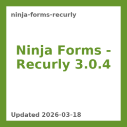 Ninja Forms – Recurly 3.0.4