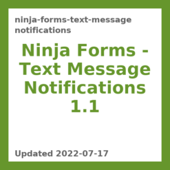 Ninja Forms – Text Message Notifications 1.1
