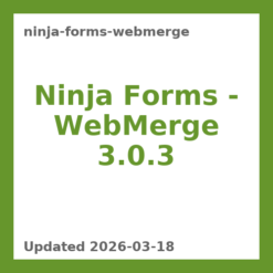 Ninja Forms – WebMerge 3.0.3