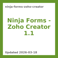 Ninja Forms – Zoho Creator 1.1