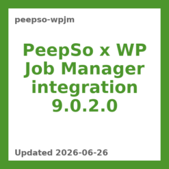PeepSo Integrations: WP Job Manager 9.0.2.0