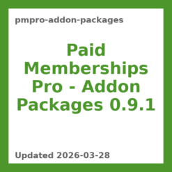 Paid Memberships Pro – Addon Packages 0.9.1