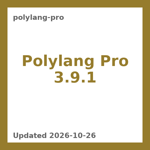 Polylang Pro 3.9.1