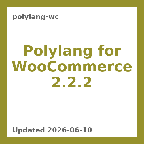 Polylang for WooCommerce 2.2.2