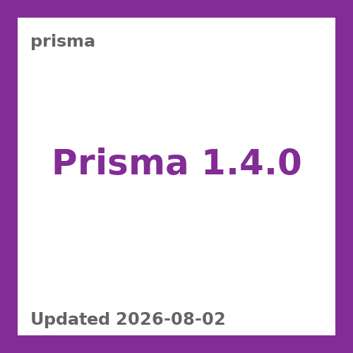 Prisma 1.4.0